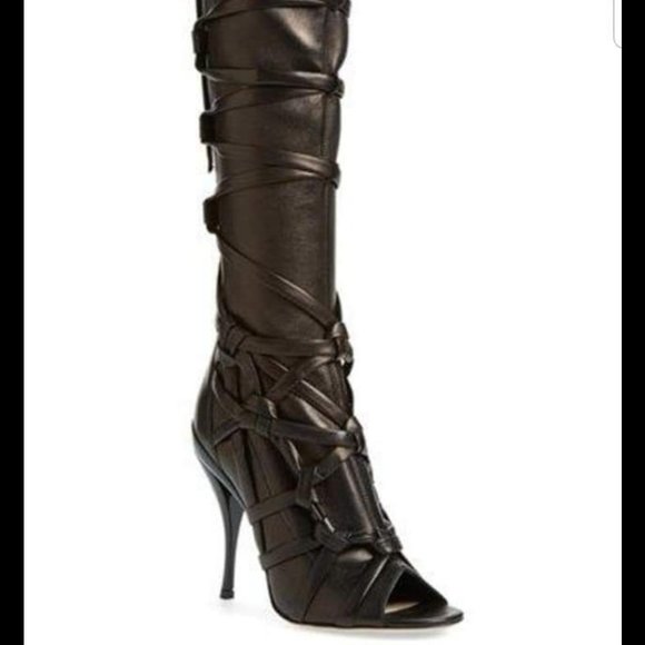 Jimmy Choo Black Heeled Boots - Picture 2 of 7